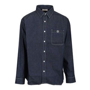 Celine Men Loose-Fit Denim Shirt